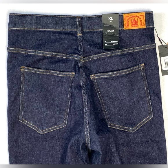 Dr. Denim Women's Moxy Pyke Blue Raw Super Skinny Sky High Jeans Size XL NWT - Picture 6 of 13